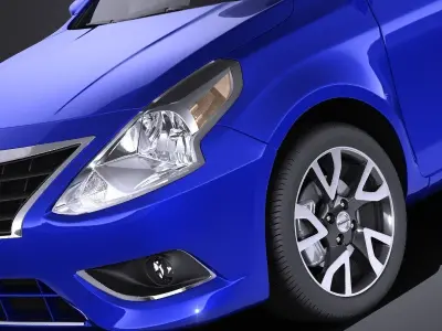 Nissan Versa Sedan 2017 VRAY 3D model