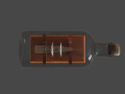 Ship in a Bottle 3D model