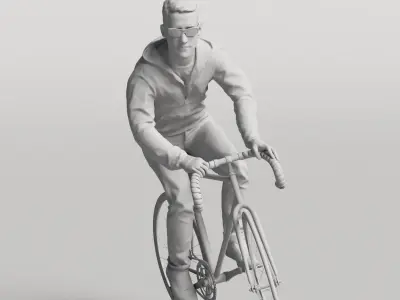 Humano Biking Man 0816 3D model