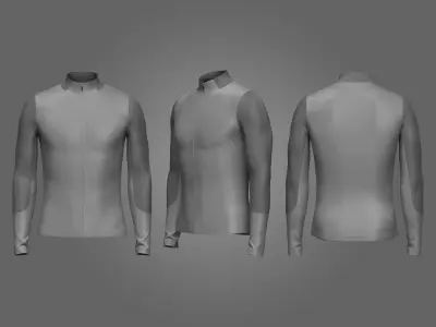 Male Running Top  3D model