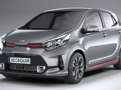 Kia Picanto GT line 2021 3D model