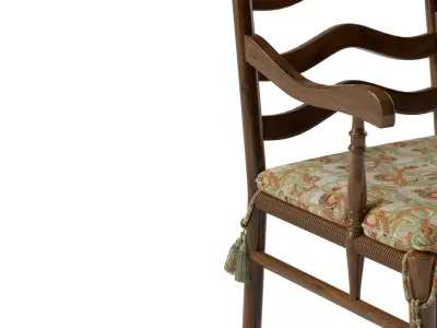 Antique Upholstered Armchair 3D model