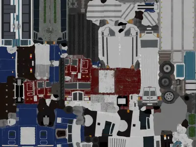 Lowpoly vehicles pack Low-poly 3D model