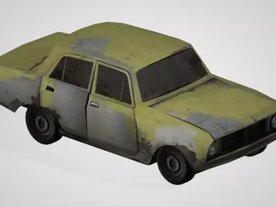 Lowpoly Car 03 Low-poly 3D model