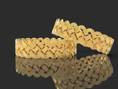 Braid Bracelet 3D model