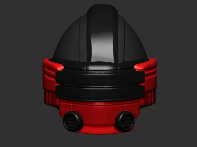 helmet high poly sculpt 3d printable  3D model