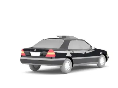 Mercedes C Series Low-poly 3D model