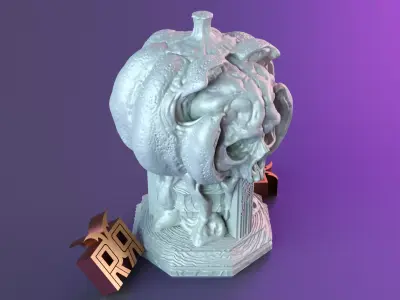 Halloween pumpkin decor 3D print model