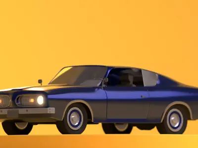 Plymouth barracuda 3D model