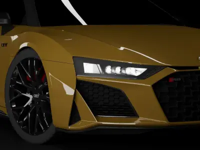 Audi R8 spyder 3d model 3D model