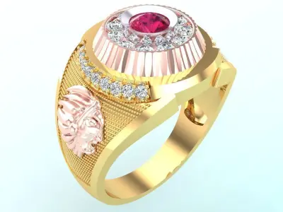 Aboriginal Rings - Men ring - N563 3D print model