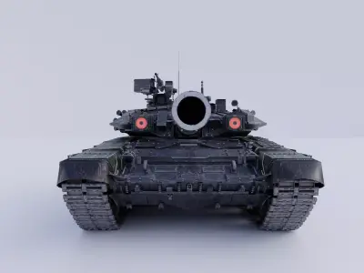 Russian T-90A Main Battle Tank High Quality Realistic 3D Model 3D model