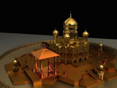 Chinese pavilion 3D model