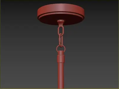 Addis 4 Light Mini Chandelier 3D model