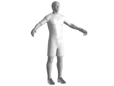 Football Player 04 Low-poly 3D model