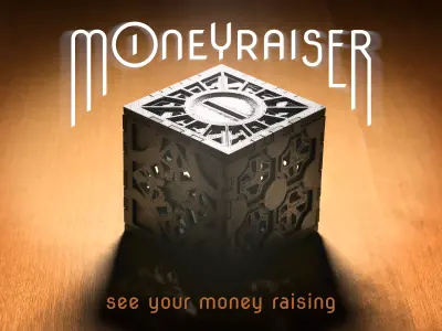 MoneyRaiser Savings Box 3D print model