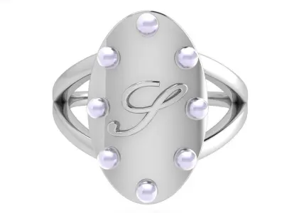 Oval Split Shank Ring 3581 3D print model