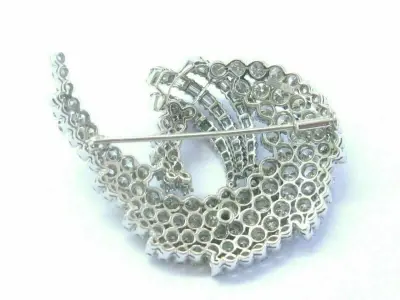 luxury art deco diamond brooch 3D print model