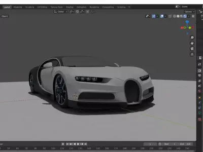 Bugatti Chiron 3D model