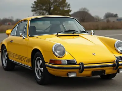 Porsche 911 Carrera RS 1973 3D Model LowPoly Low-poly 3D model