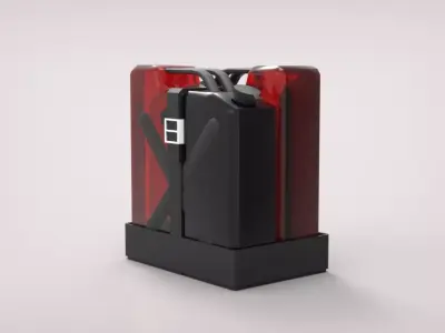 FUEL RESERVE CAN Low-poly 3D model