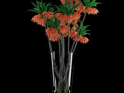 Fritillaria Imperials Bouquet 3D model