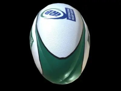 rugby ball Low-poly 3D model