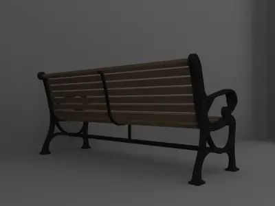 Bench park Free 3D model