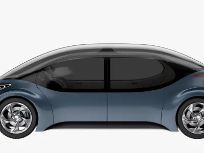 Self-Driving Car Concept 3D model