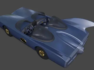 Bat Mobile - 60s 3D print model