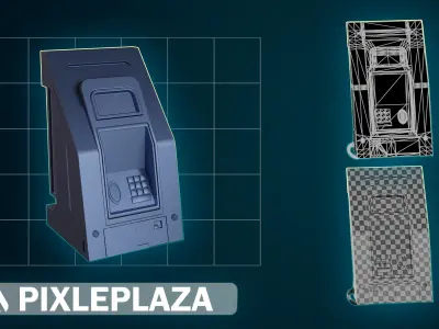 10 SCI-FI CONTROL PANEL GAME READY 3D model