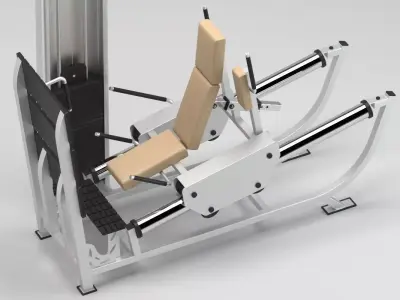GYM Leg Press 3D model