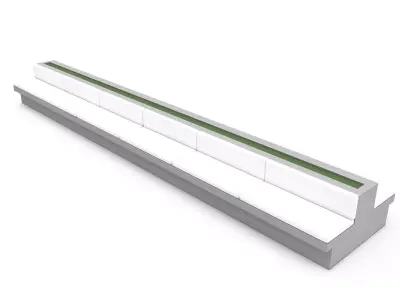 cafe sitting 3D model Low-poly 3D model