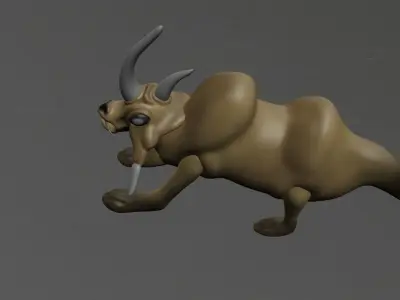 Wild Animal Low-poly 3D model