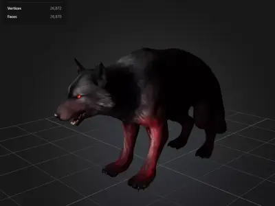 inferno wolf 3D model
