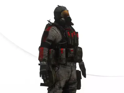 Special Forces Operator  Elite Military 3D Model Low-poly 3D model