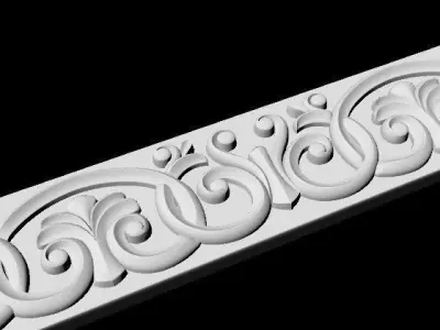 Central decor ornament for furniture 3D model 762