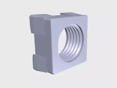 M8 Square weld nut 3D print model