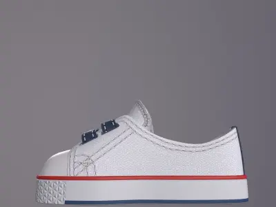 sneakers kids Low-poly 3D model