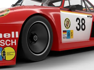 Porsche 935 77 Gelo No 67 Winner DRM Nurburgring Racing 1977 3D model