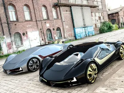 Futuristic super sedan- Excalibur 3D model