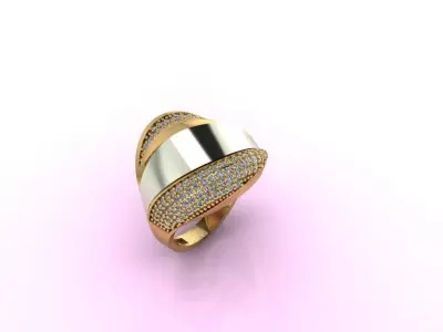 Women Ring 3D print model 14
