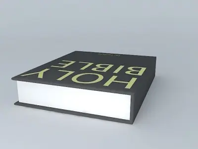 Holy Bible [my first attempt at a book and a Bible] for Cordelle Free 3D model