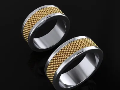 Wedding Bands 06 3D print model