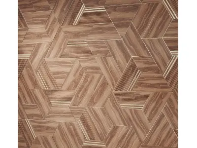 Decorative Hexagonal Panel 3D model