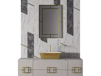 Luxury Bathroom 223 3D model