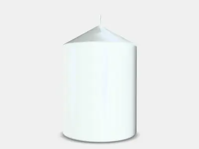 LATTNAD Unscented block candle Low-poly 3D model