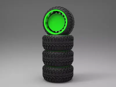 rim american force Low-poly 3D model