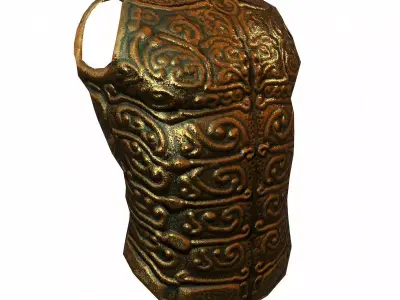 Decorative Armor Low-poly 3D model