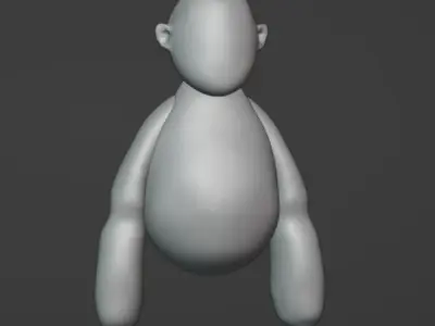 gorilla tag model  Low-poly 3D model